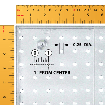 Azar Displays 125-Piece Pegboard Organizer Kit (2 - 24"x24") 900988-BLK